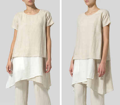 Linen Layered Top Set