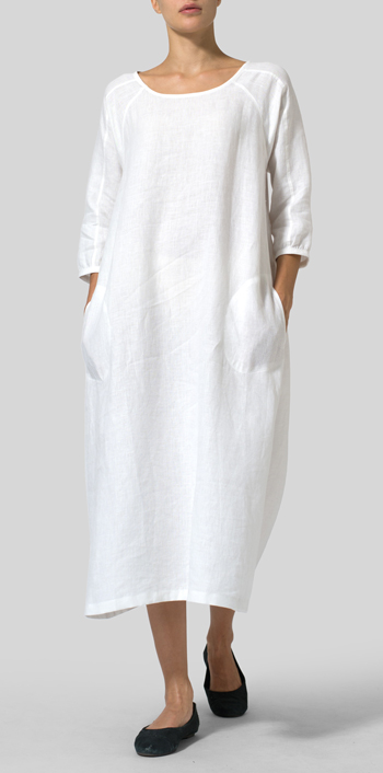 white linen plus size clothing