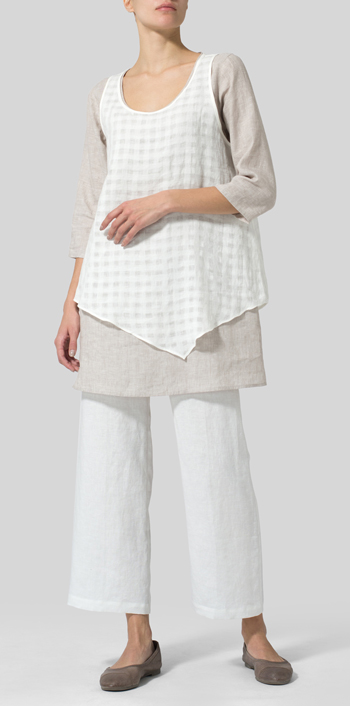 white linen outfits plus size