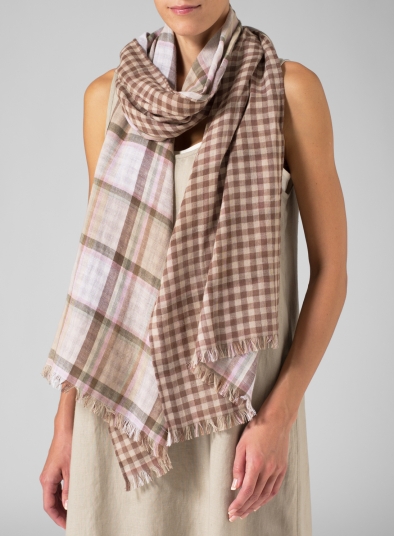 100% Cotton Double Layer Long Scarf