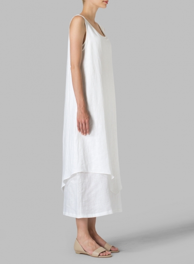 double layer long gown