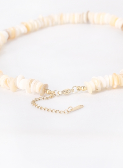 Natural Beach Style Creamy Shell Necklace