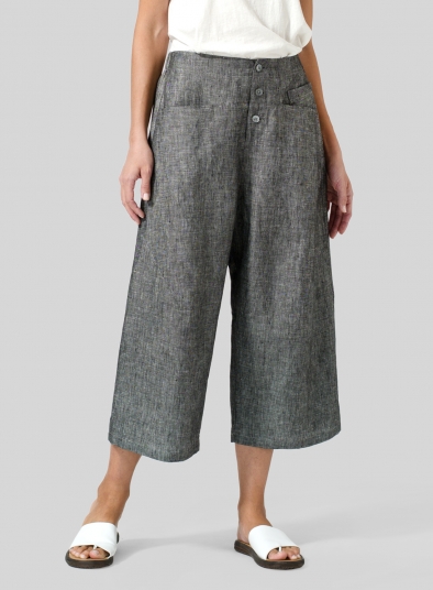 linen palazzo pants plus size