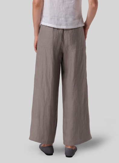 Linen Long Straight Pants
