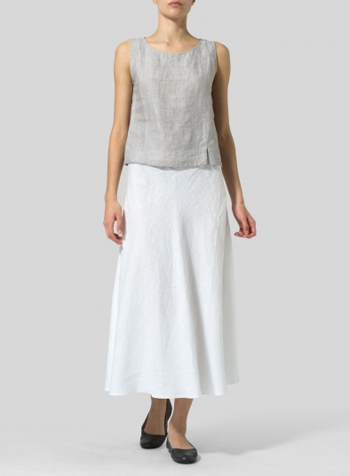 Linen Long Flowing Skirt