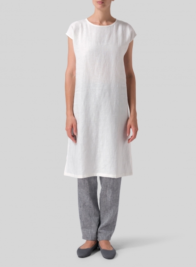 Linen cap sleeve best sale top
