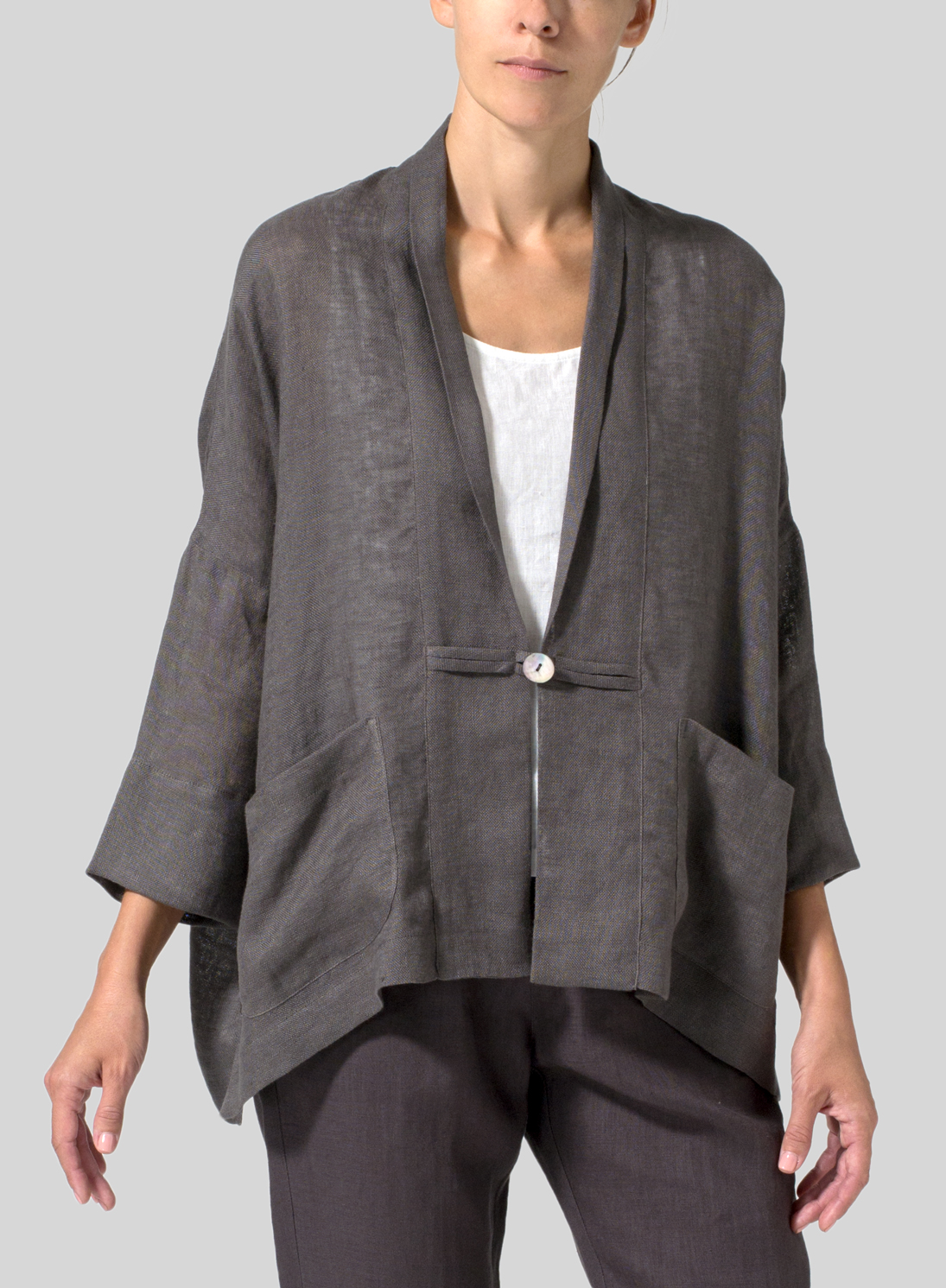Lightweight Linen Kimono Jacket
