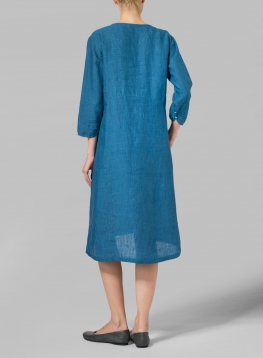 midi waist linen empire dress select qty