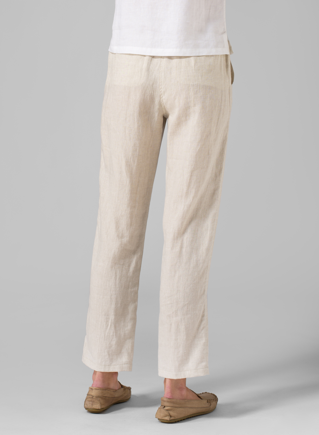 Linen Casual Ankle Length Pants
