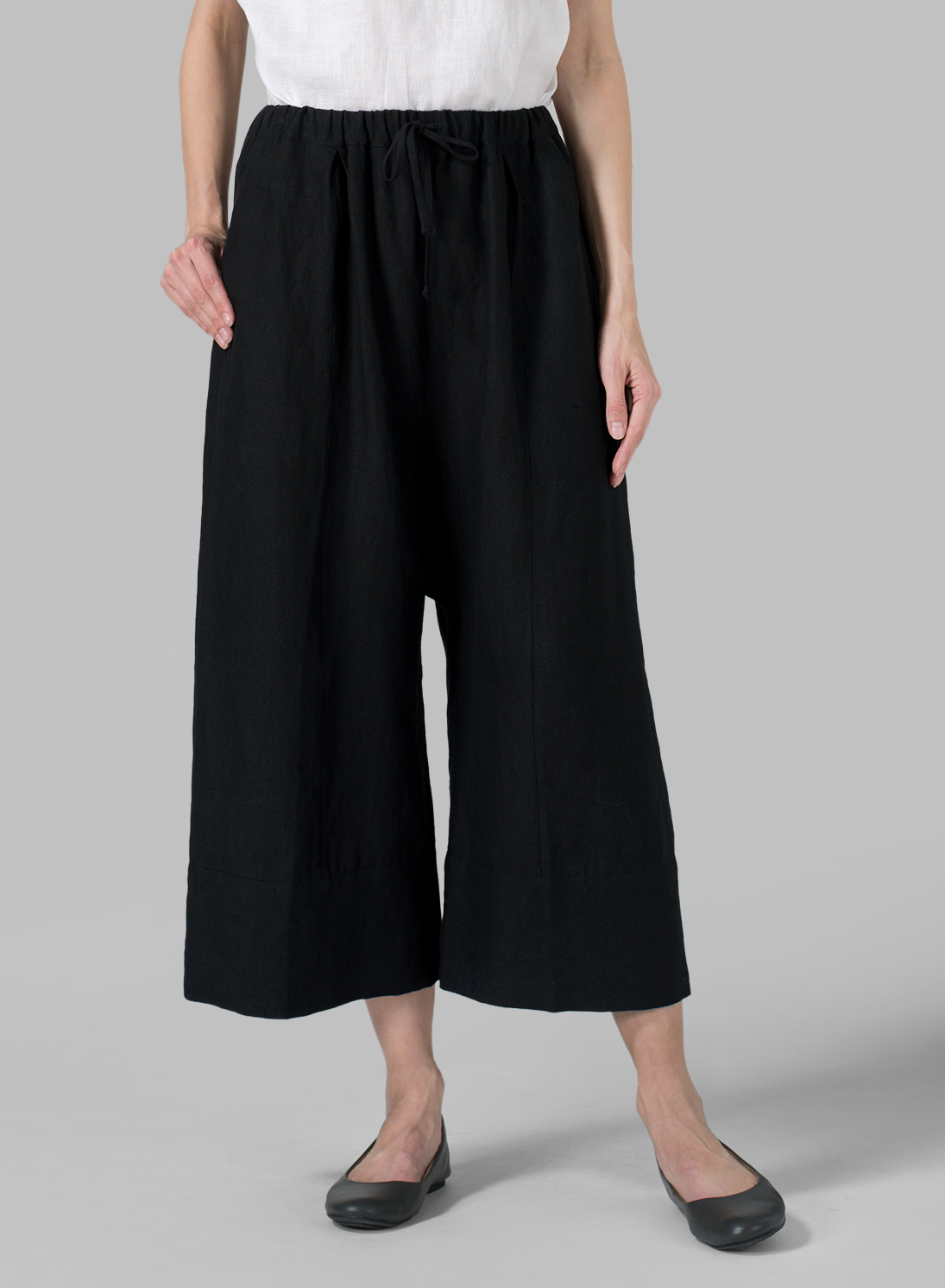 Red Linen ThreeQuarter Sleeve Top Plus Size