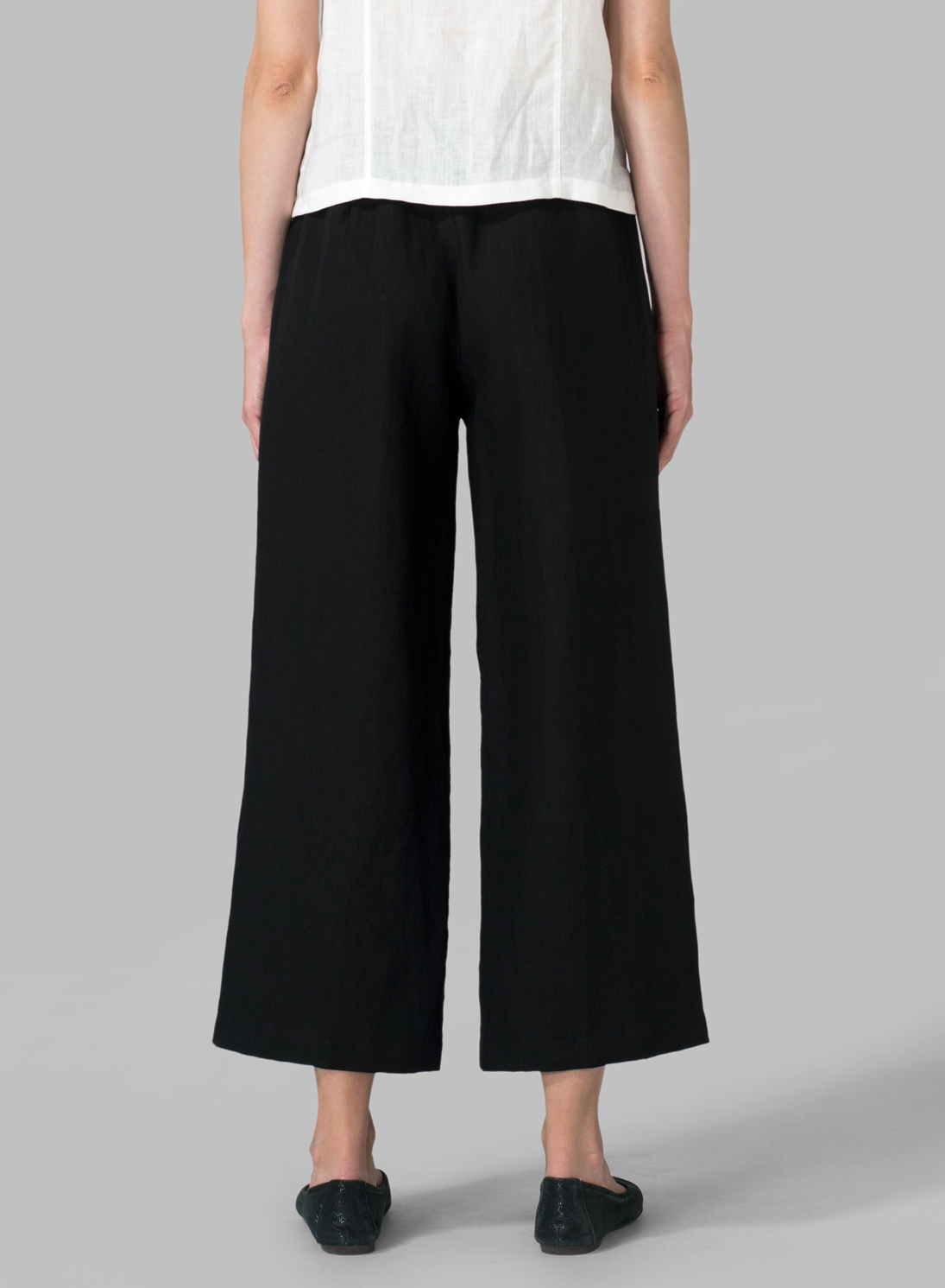 Linen Relaxed Crop Pants