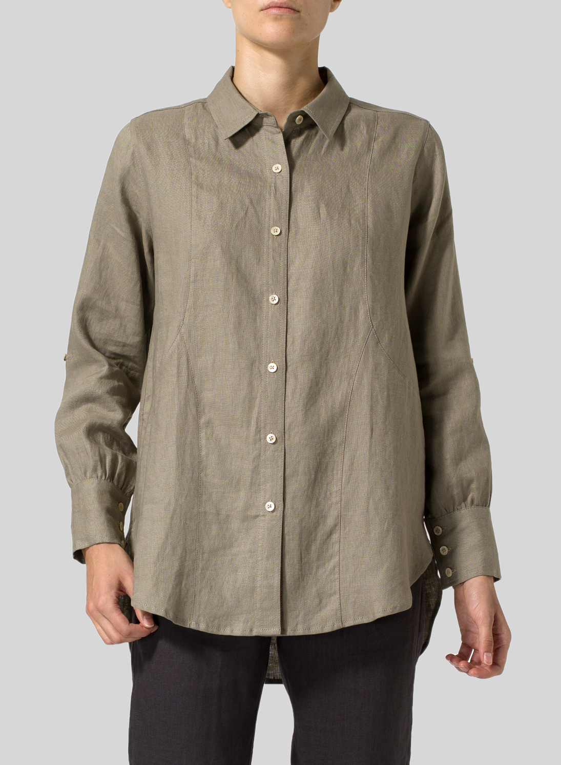 bottom hem of shirt
