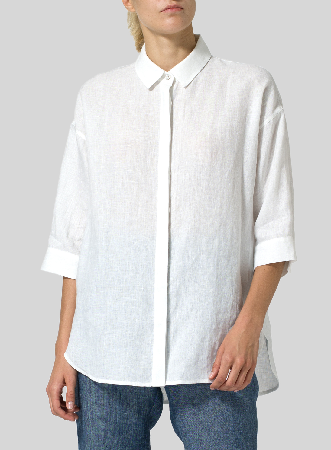 linen button down shirt cover up