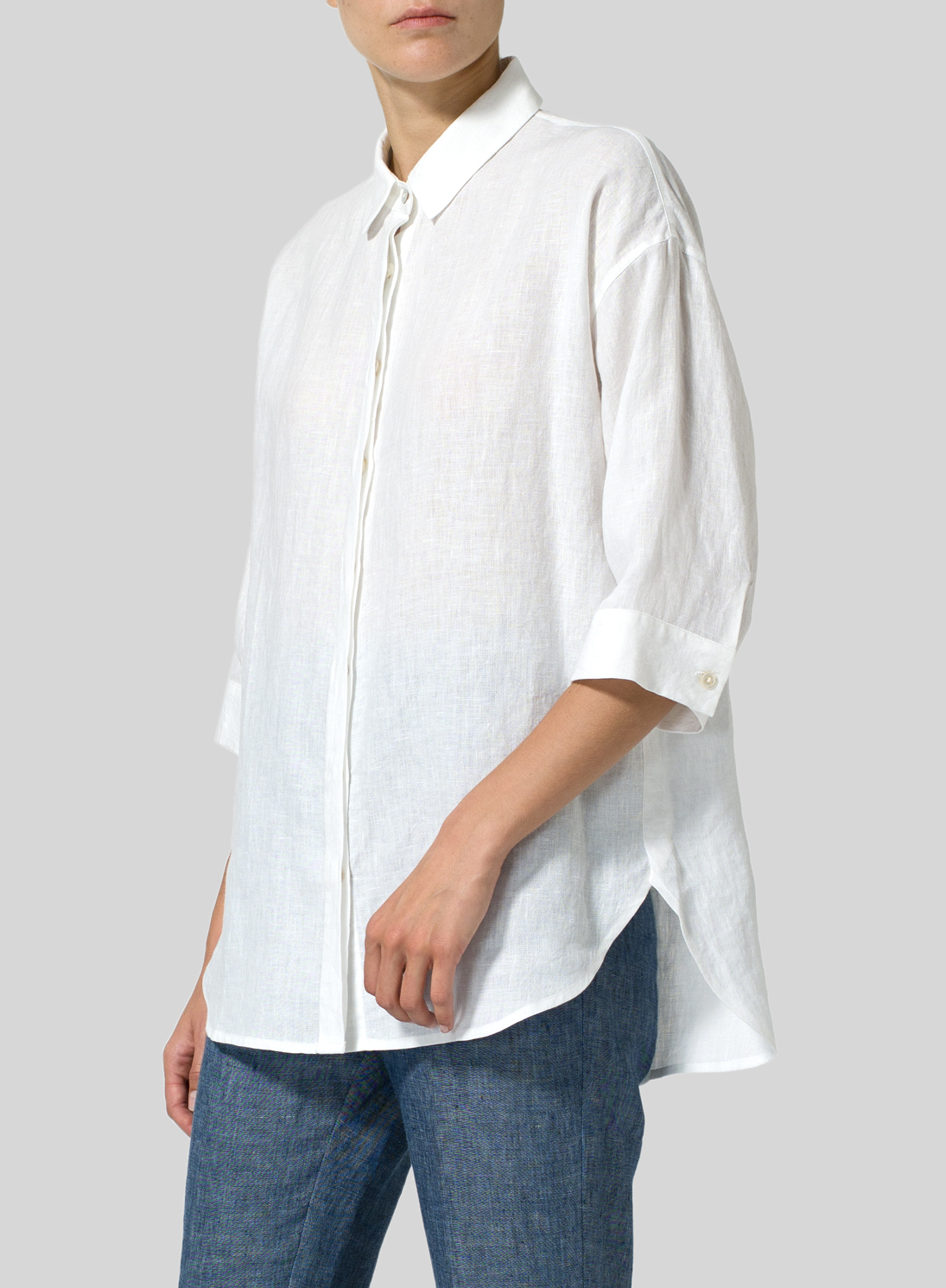 linen button down shirt cover up