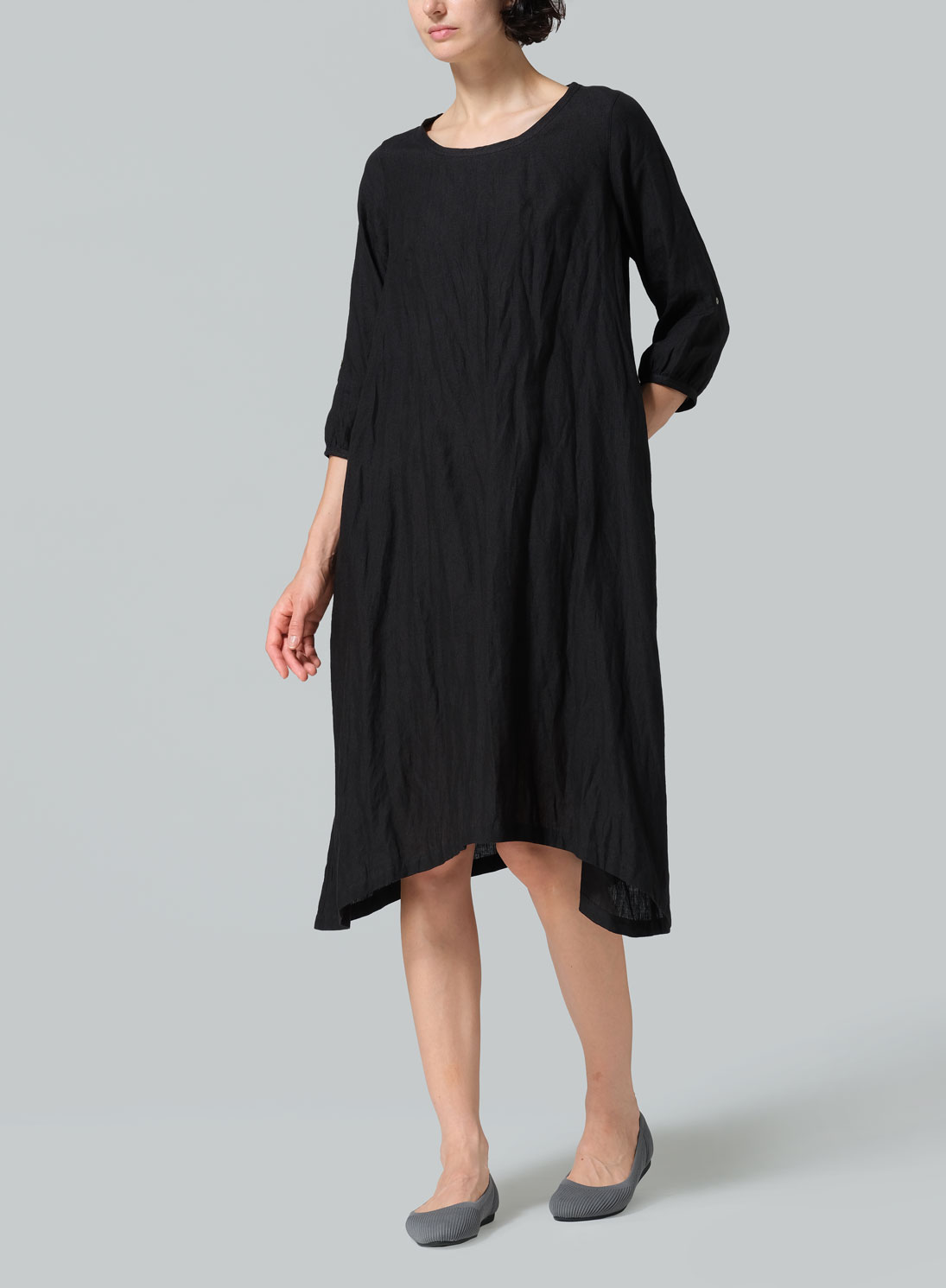 slim fit dress slacks Fit and flare midi summer linen dress 4896 – Xiaolizi