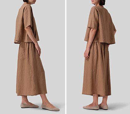 Linen Classic Boxy Top Set
