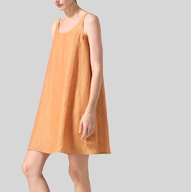 Linen A-Lined Slip Dress