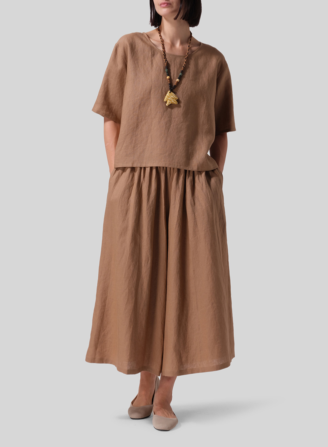 Linen Classic Boxy Top Set