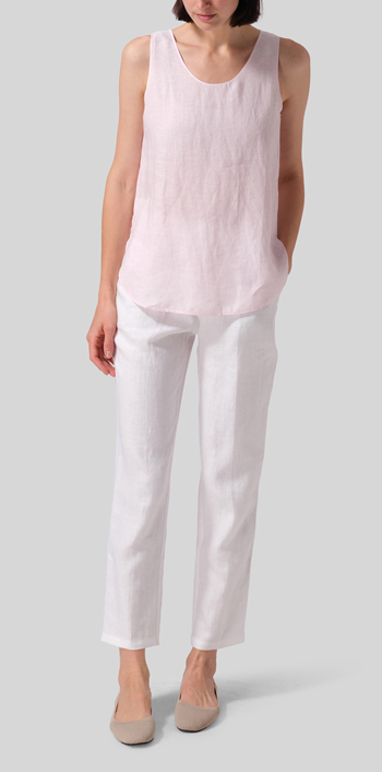 Baby Pink Linen Shell