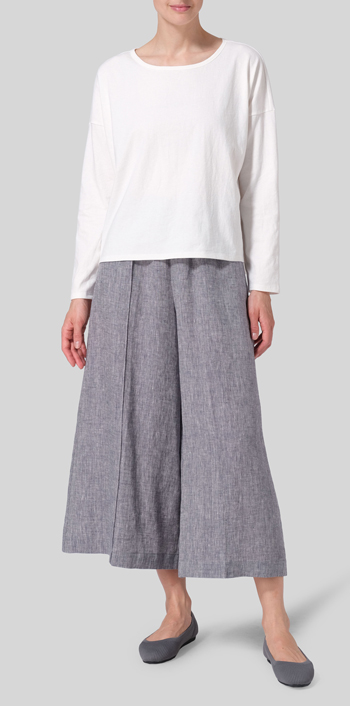 White Medium Weight Knit T-Shirt