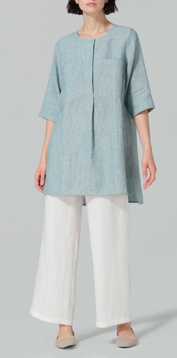 Linen Chest Pocket Tunic