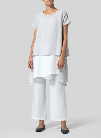 Linen Layered Top Set