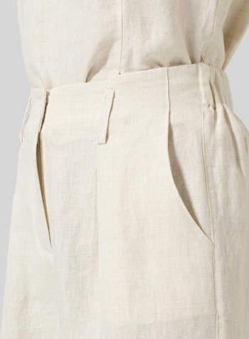 Oat Linen Shorts