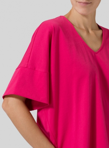 Hot Pink Half Raglan Sleeve Jersey