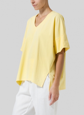 Yellow Half Raglan Sleeve Jersey