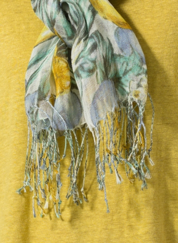 Yellow Linen Jersey Top Set