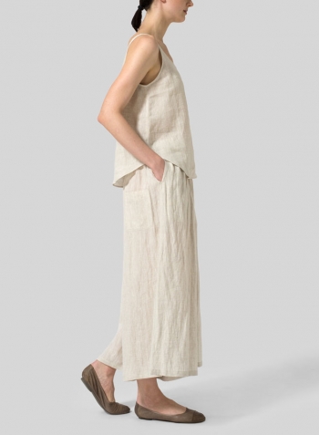 Oat Linen Thin Strap Cami