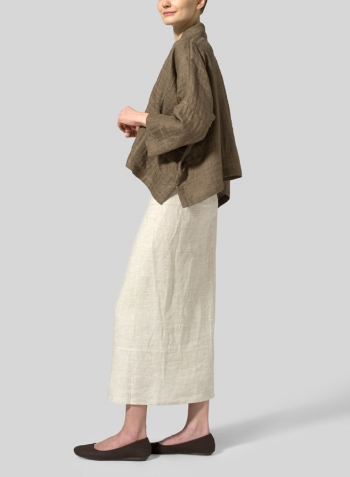 Soil Double Layer Linen Kimono Jacket