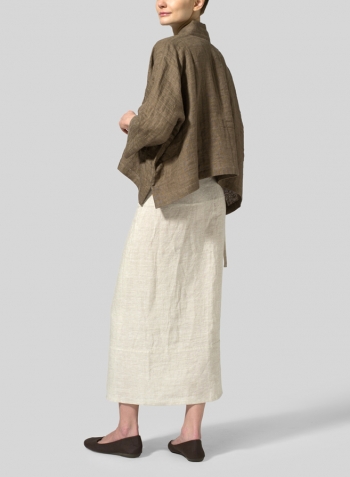 Soil Double Layer Linen Kimono Jacket