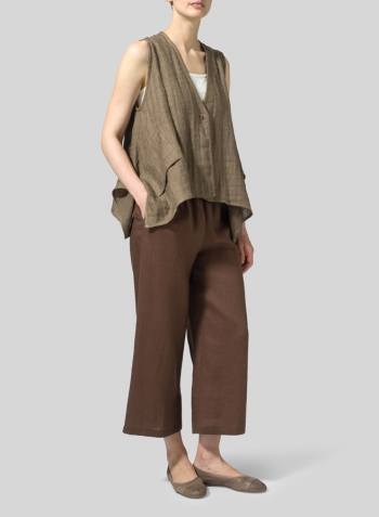 Soil  Linen Casual Vest Set