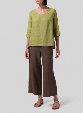 Linen A-line High-Low Top Set