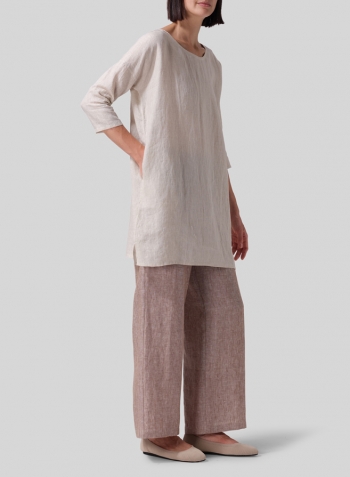 Oat Linen Oversized Top