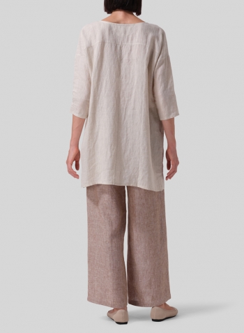 Oat Linen Oversized Top