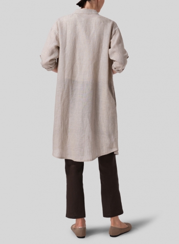 Oat Linen Long Shirt