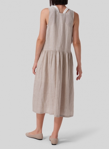 Oat Lightweight Linen Jumper Skirt Set