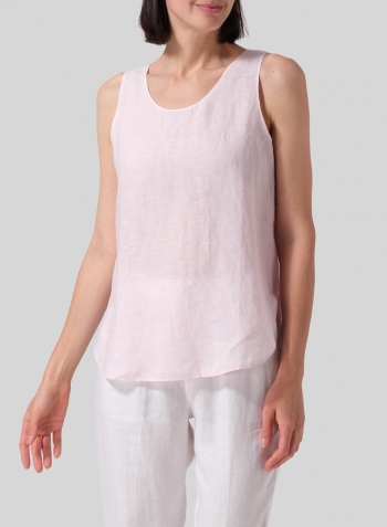 Baby Pink Linen Shell