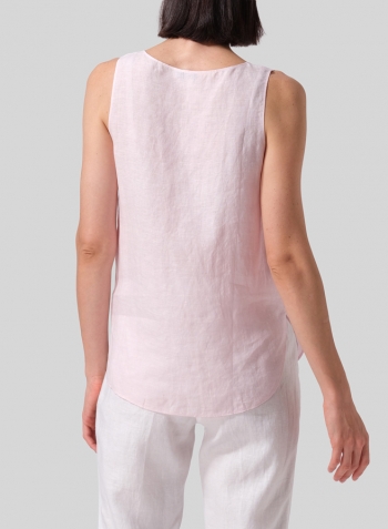 Baby Pink Linen Shell