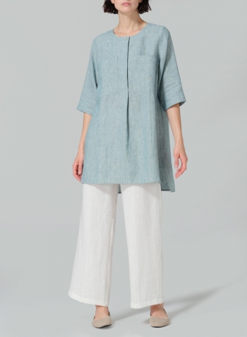 Linen Chest Pocket Tunic