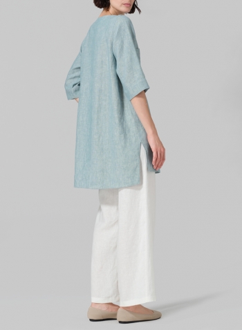 Linen Chest Pocket Tunic