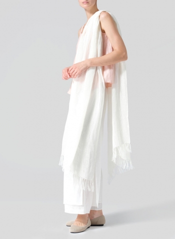 Rose Pink Linen Thin Strap Cami Set