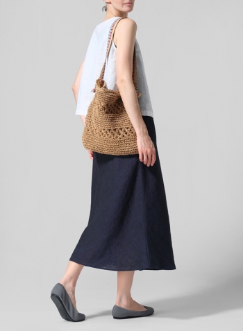 Linen Sleeveless Top Tank with Dress