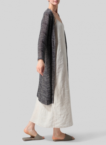 Gauze Linen Long Jacket Set