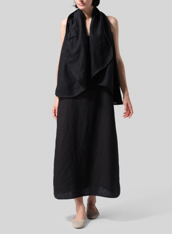 Linen Reversible Cape Airy Jacket with Dress