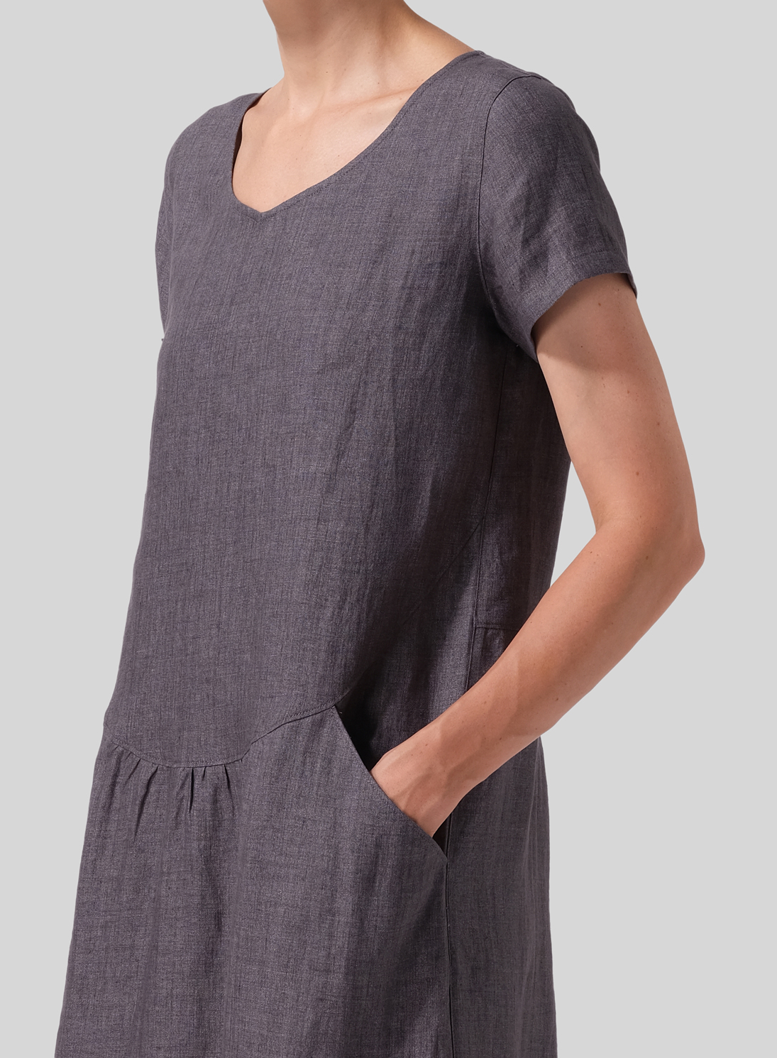 Ruthie's Dress - Short Sleeve Linen Dress - FINAL SALE
