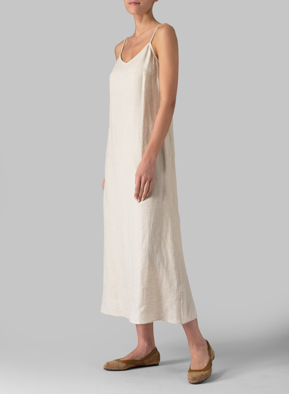 linen dress spaghetti strap