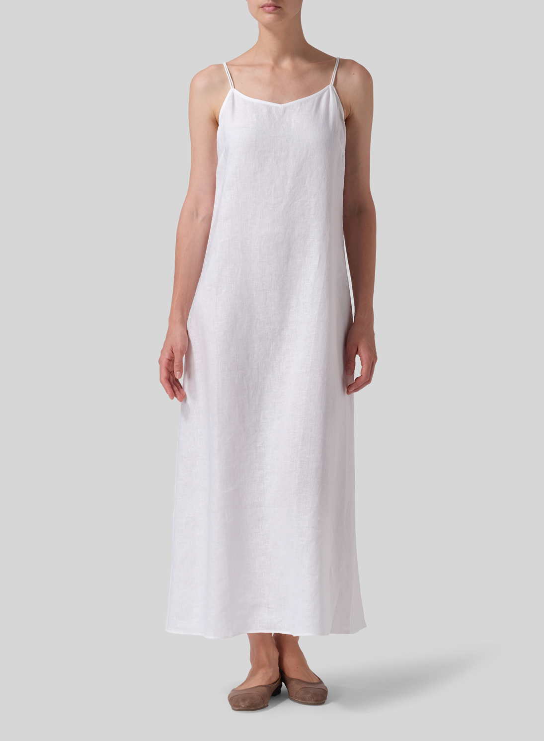 Denim and Lace Paneled Spaghetti Strap Maxi Dress - Black